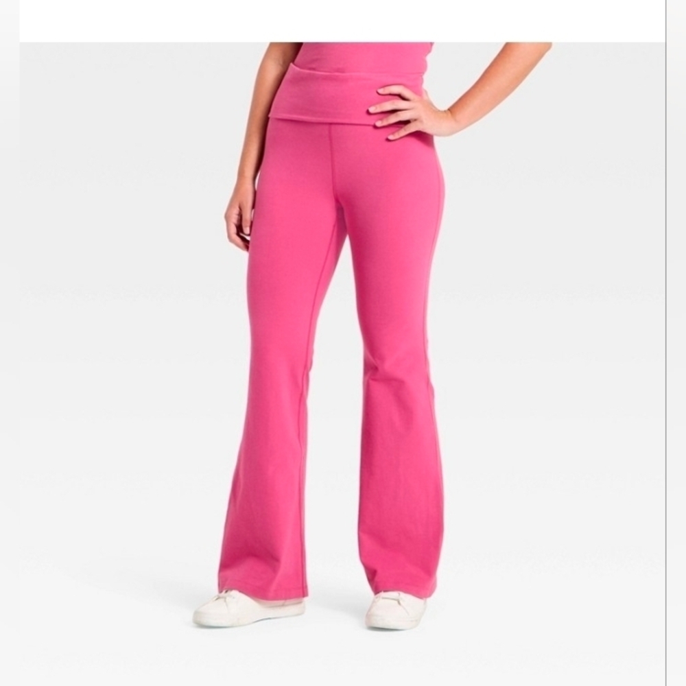 All In Motion Women's Cotton Balance Cotton Spandex Blend High-Rise Foldover